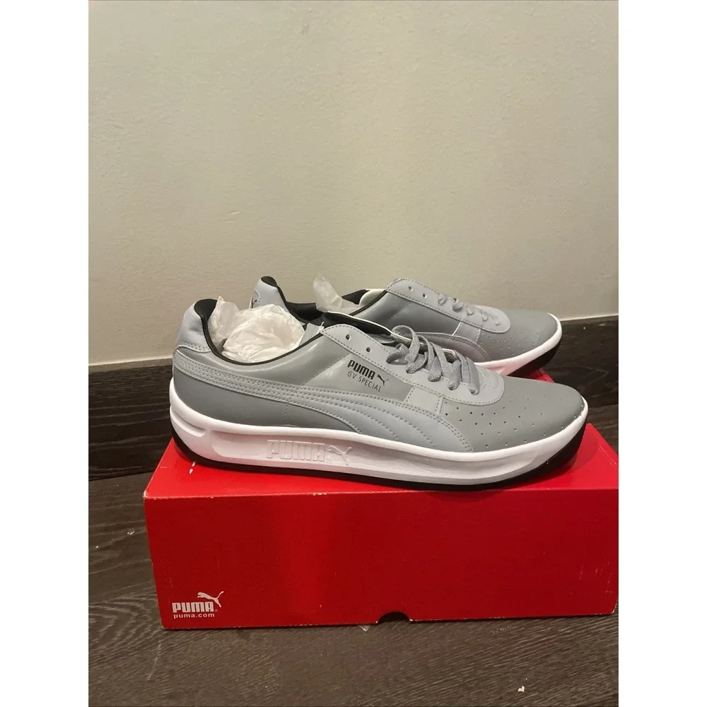 PUMA GV Special Men's Grey Leather Sneakers Size 13 Brand‎ New